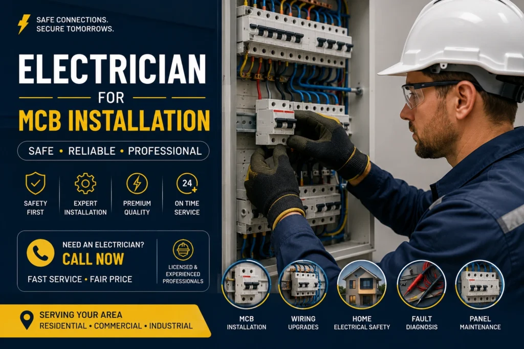 Electrician for MCB Installation