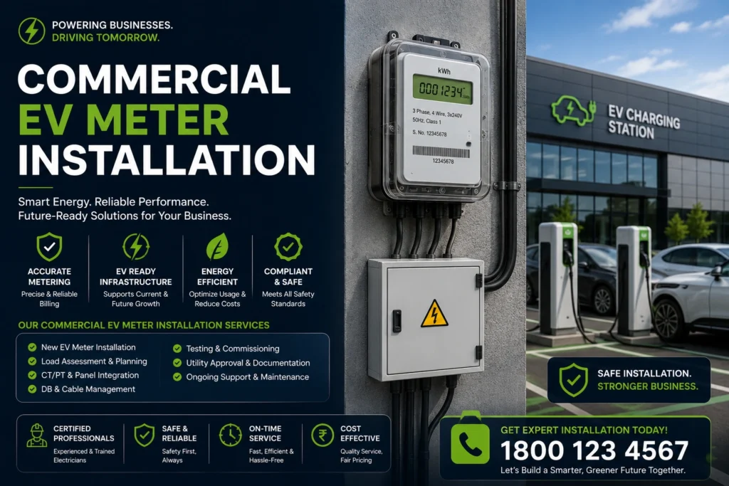 Commercial EV Meter Installation
