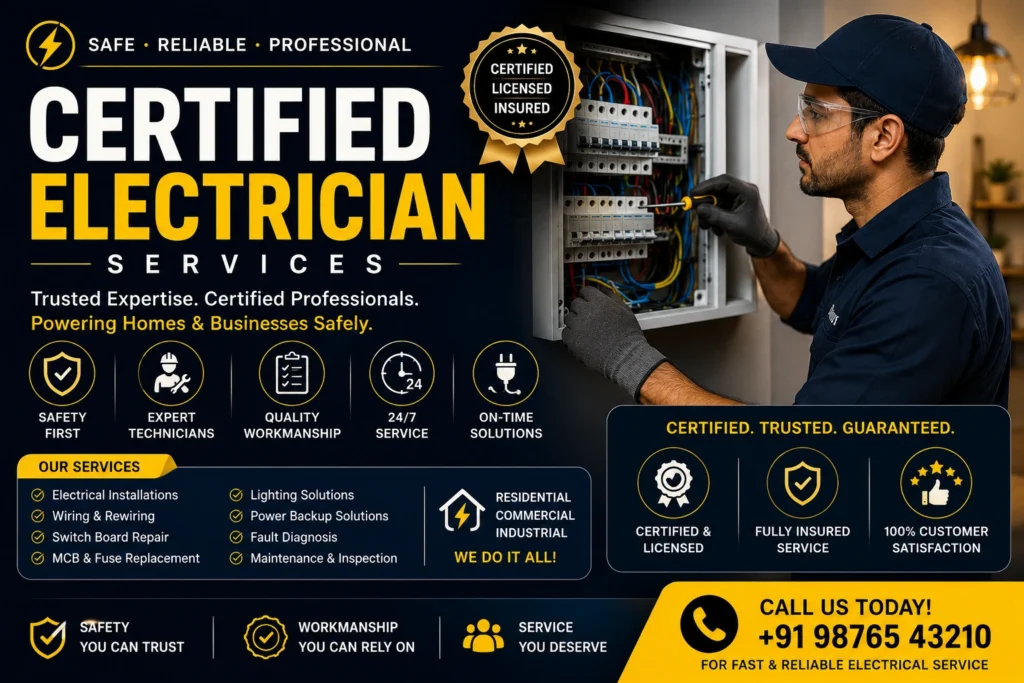 Certified Electrician Services