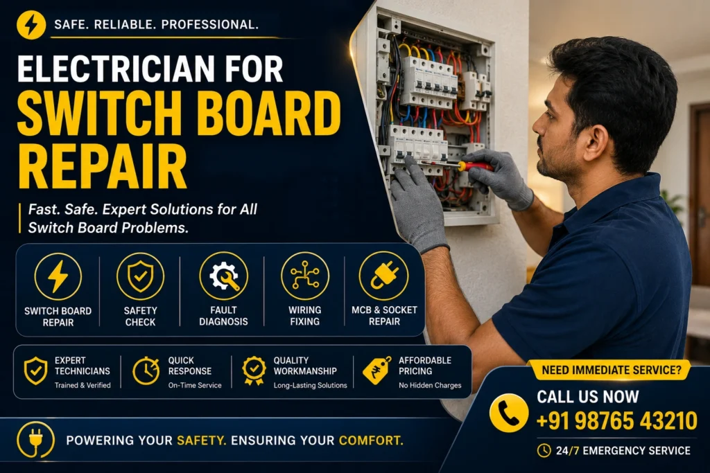 Electrician for Switch Board Repair